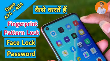 How To Set Password + Pattern + Face in Oppo A54 , All Oppo Pin Password
