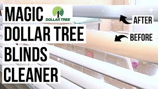 DIY MAGIC BLINDS CLEANER // Dollar Tree Cleaning Hack