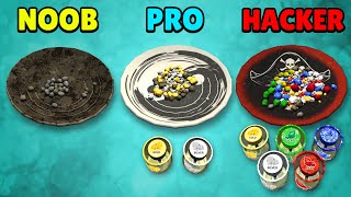 NOOB vs PRO vs HACKER | Gold Rush 3D! | Gameplay (Android/iOS) screenshot 4