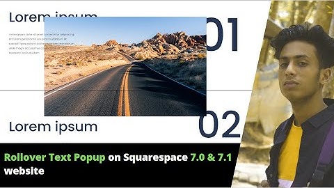 Rollover Text Popup on Squarespace 7.0 & 7.1 website || jishaansinghal