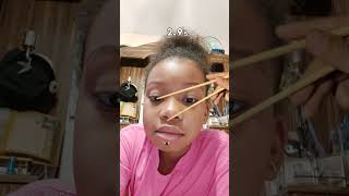 doing the catch the fly with chopsticks trend