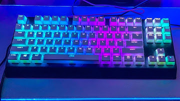 Razer BlackWidow V3 TenkeyLess with hyper X pudding keycaps sound test