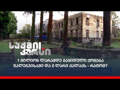 1 მილიონ ლარამდე გაყიდული ქონება წალენჯიხაში და 0 ლარი ქალაქს - რატომ?