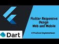 Flutter Fully Responsive Design tutorial Web and Mobile
