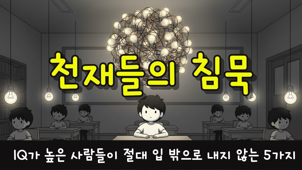 💡IQ가 높은 사람들이 죽어도 말하지 않는 5가지 비밀