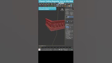 Rotating Complex Ceiling Molding with Symmetry Modifier in 3DS Max #shorts #tips #3dsmax #symmetry