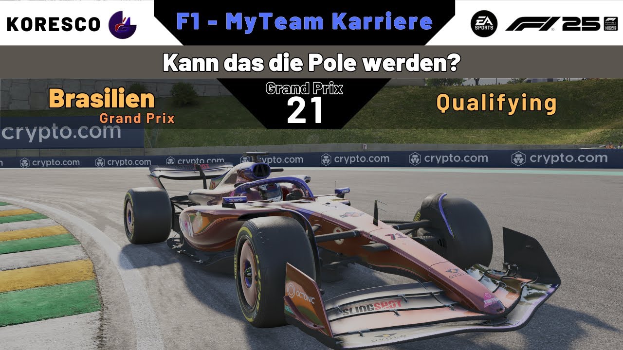 GP21/3 Brasilien Qualifying | Kann das die Pole werden? [ MyTeam F1 25 ]