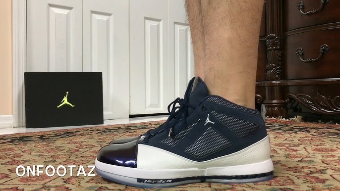 Air Jordan 16 XVI Trophy Room French Blue Without Strap On Foot