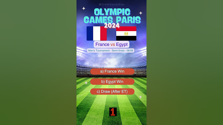 France vs Egypt Olympic Games Paris 2024 Men's Tournament Semi-final Prediction | Who Will Win?