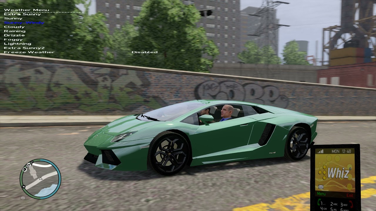 GTA IV 4 EPIC ENB MOD TEST 4 all weather in the car