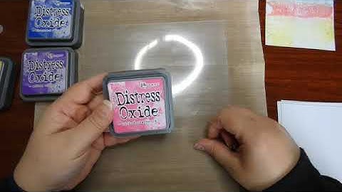 Ink smooshing with acetate.