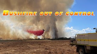 Fighting a Bushfire in 44° heat and strong winds!!!