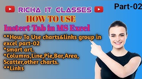 How To Use MS Excel insert Tab charts & links group part-02#richaitclasses #viral #viralvideos .