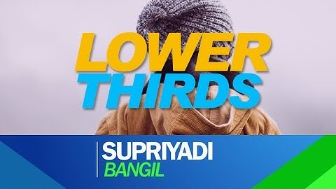 Tutorial After Effect Lower Thirds (simple)