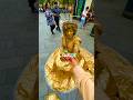 New gift for Gold Lady: Kinder Bueno #grimaceshake #fyp #viral #trending #youtube #short #prank #yt