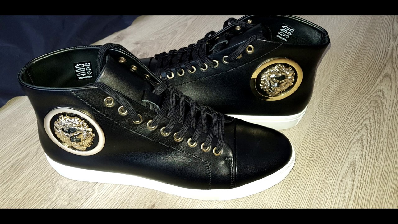 versus versace strap trainers