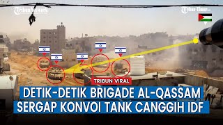 Brigade Al-Qassam Habisi Tank Canggih Israel yang Tengah Beroperasi