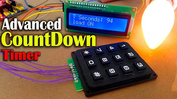 Countdown timer using Arduino, LCD 16x2 i2c & 4x3 Keypad, Arduino countdown Timer Millis