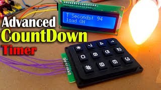 Countdown timer using Arduino, LCD 16x2 i2c & 4x3 Keypad, Arduino countdown Timer Millis