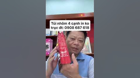 Túi cà phê 4 cạnh in không trục số lượng ít có van 1 chiều có nẹp. Rất thuận tiện khởi nghiệp