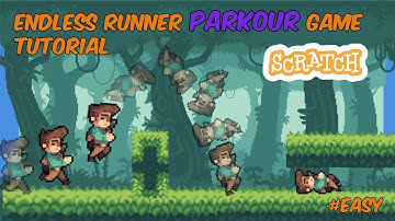 How to make an Endless Runner Parkour Game in scratch! #easy