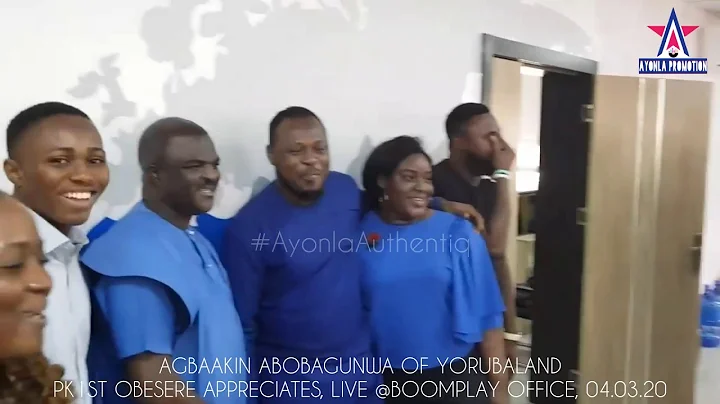 OBESERE PK1ST APPRECIATES, LIVE AT BOOMPLAY #AYONLAAUTHENTIQ