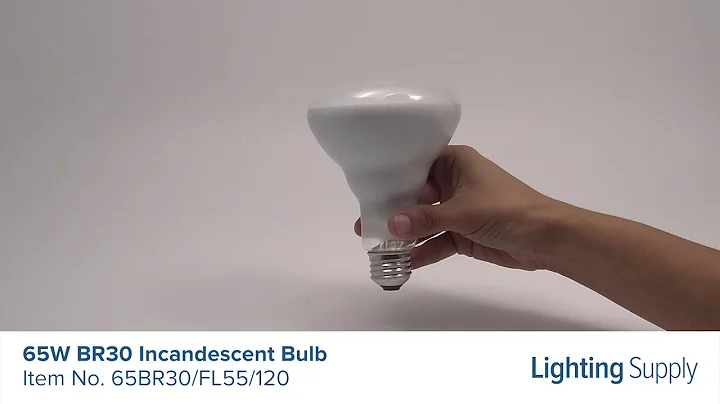 Philips 65W BR30 Incandescent Bulb (65BR30/FL55/120)