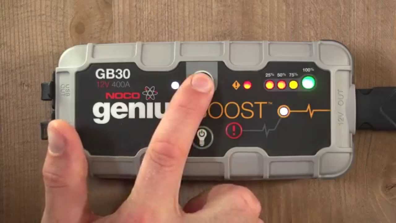 How To Jump Start A Car Battery - NOCO Genius Boost GB30 UltraSafe