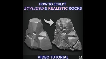 Sculpting Stylized & Realistic Rocks in ZBrush - Part 2