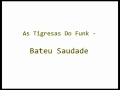 As tigresas do funk  bateu saudade