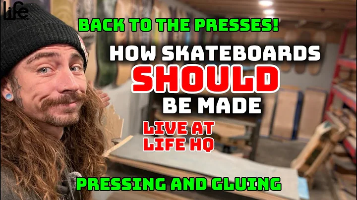 How Skateboards SHOULD be Made: Handcrafted Skateboard decks made Live at Life Skateboards Workshop
