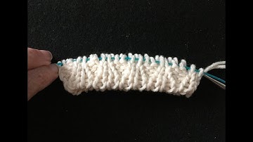 Tubular CO in the Round w 2X2 ribbing without a jog, jogless