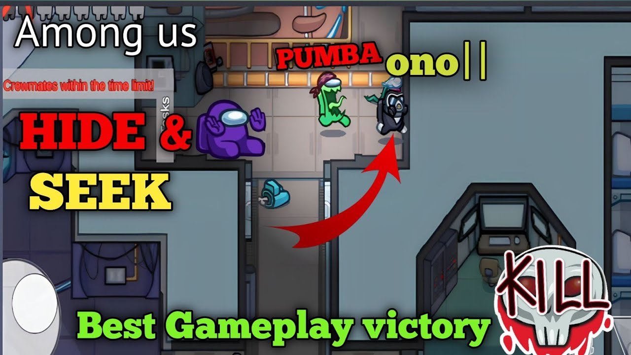 Among us || Hide and seek mode gameplay victory full funny moments in ...