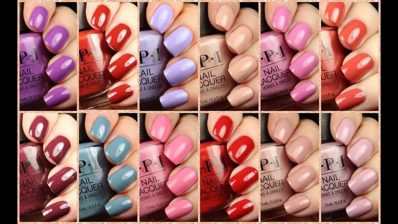 Opi fall 2018 swatches