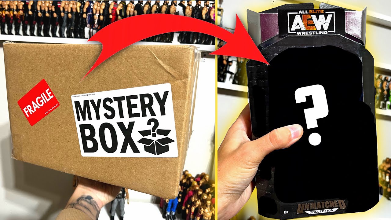 AEW Mystery Box (12x12x8) (1 Rare or Chase, 3 AEW Figures, 1