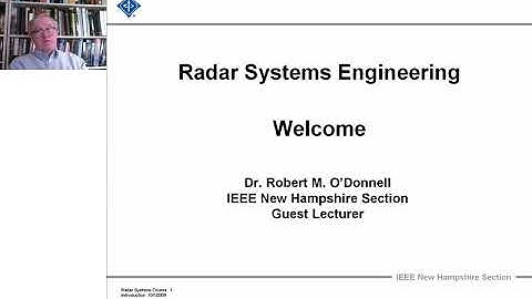Radar Systems Engineering Course - Welcome greeting