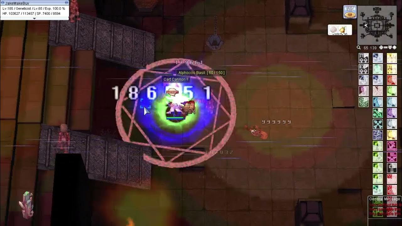 Ragnarok Online (IRO) Use 1 HE Bubble Gum Farming BIOLAB 5 with