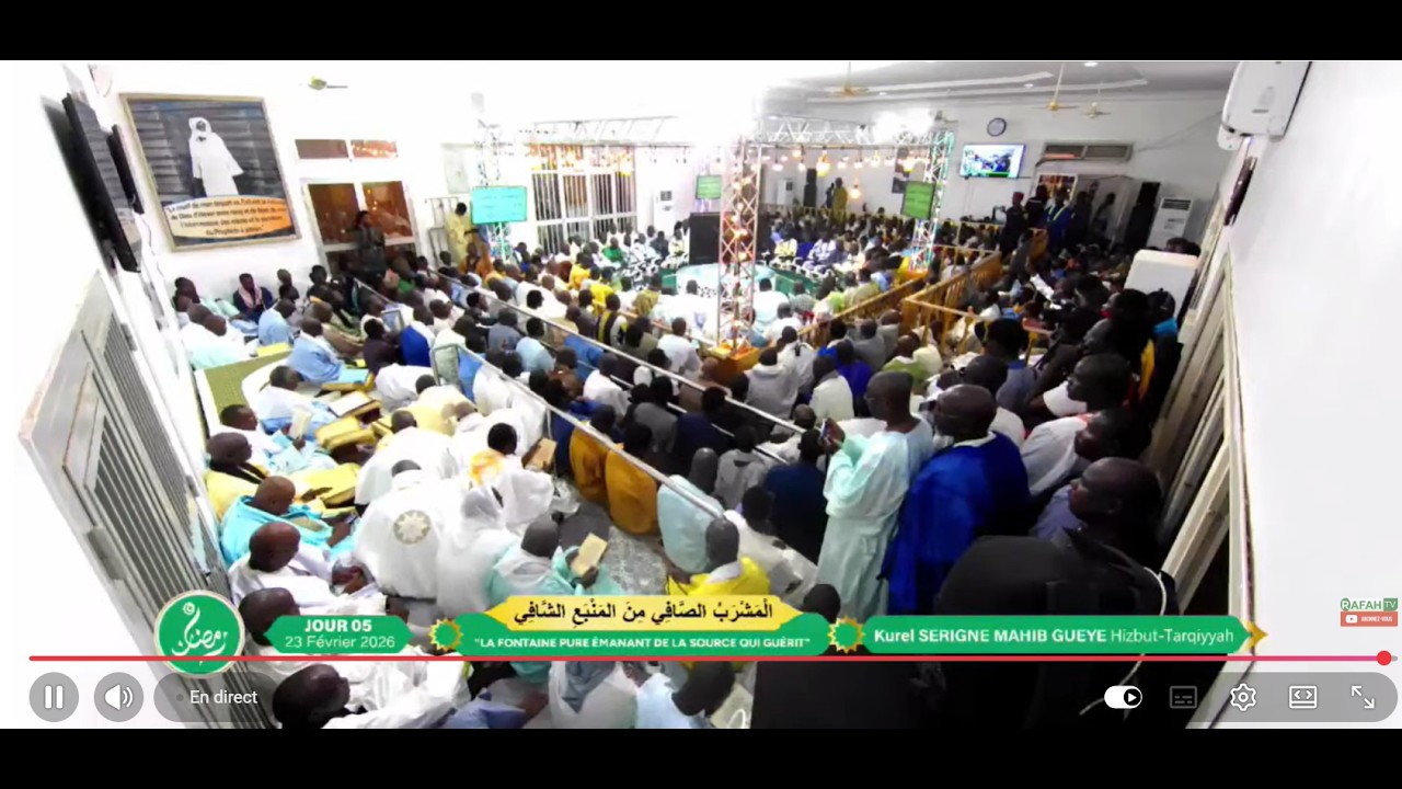 ⁣🔴En Direct Al Mashrabu’ ç çâfî minal manbahi’s Shâfî | 6e Jour Ramadan 1447 h - 24 Février 2026