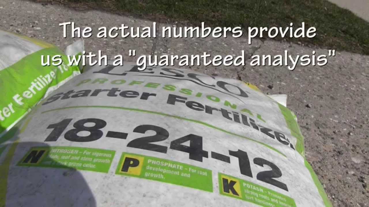 What Do The Numbers On Fertilizer Bags Stand For? - Youtube