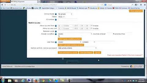 Setting Due Dates in Moodle