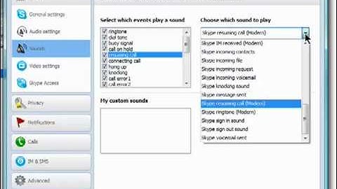 Changing your ringtones on Skype