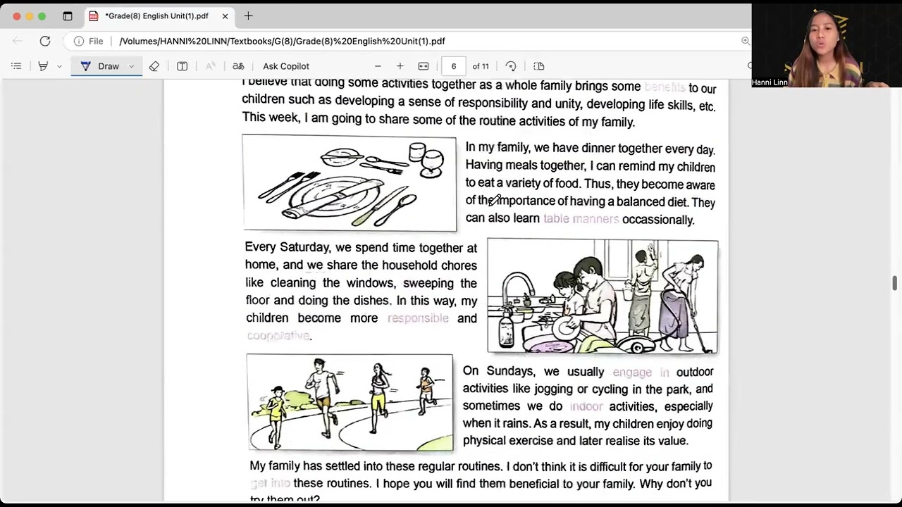 Grade(8) English Unit(1) Lesson(2) Part(1)