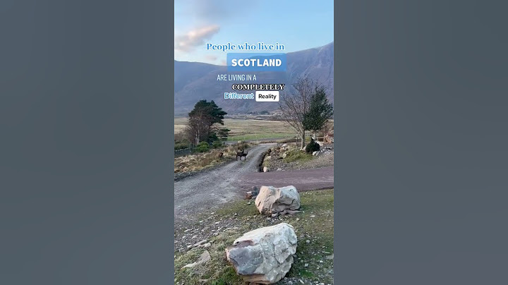 People who live in Scotland!
