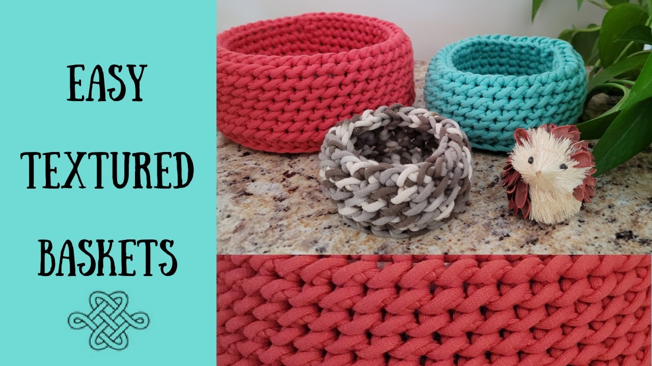 Easy Crochet Basket Pattern - Brecken Basket - The Turtle Trunk