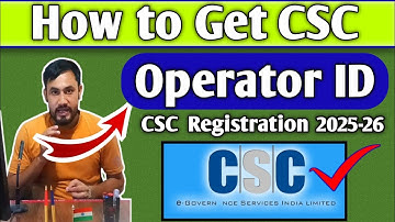 How to Get CSC Operator ID Online 2025-26 | Step-by-Step Guide (Full Process)/How to Open CSC Center