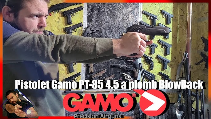 PISTOLA DE AIRE COMPRIMIDO GAMO PT-85 BLOWBACK OLIVE, CAL. 4.5 MM