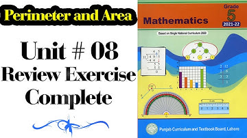 Mathematics Class 5 | PTB | New Edition | Unit No 08 | Perimeter and Area