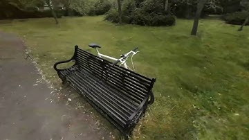 3D Gaussian splatting of a Bicycle!