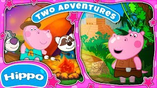 Hippo 🌼 Deux aventures 🌼 Aventures scoutes & Voyage à la cité perdue 🌼 Jeu pour les enfants screenshot 1
