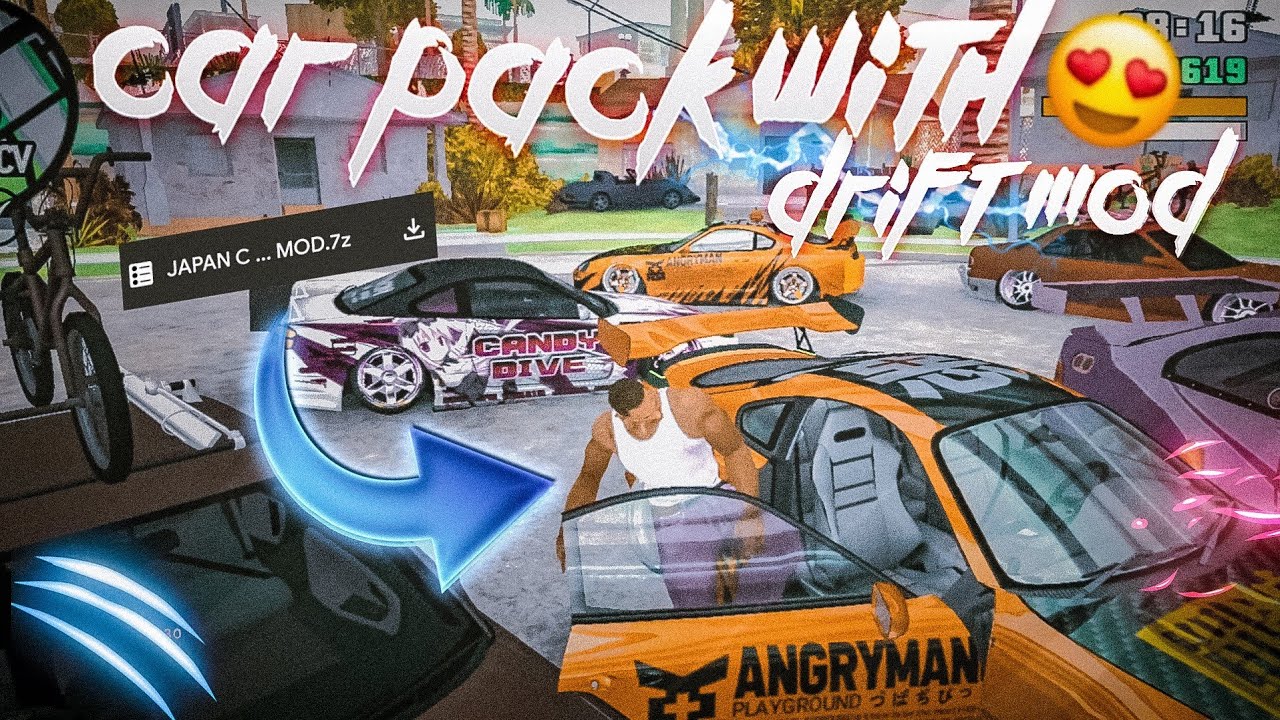 SUPER CARS MOD PACK INSTALL IN ONE CLICK - GTA SAN ANDREAS - YouTube